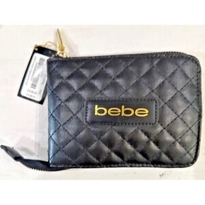 bebe Tote Bag 15" Abstract Print + Quilted Wallet Wristlet NWT Set